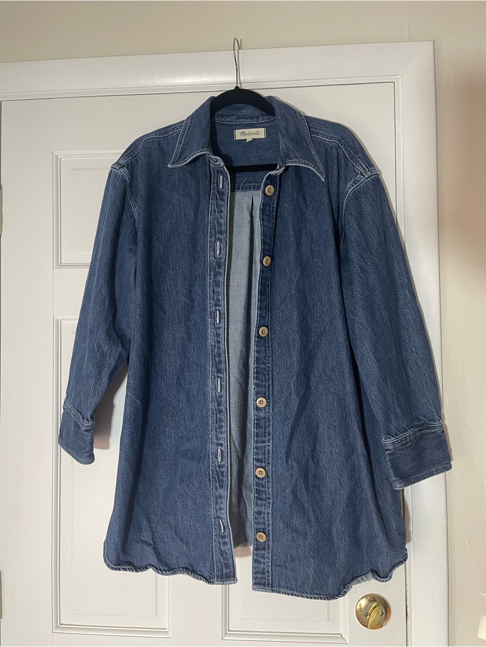 Madewell Indigo Denim Button-Down Shirt Jacket